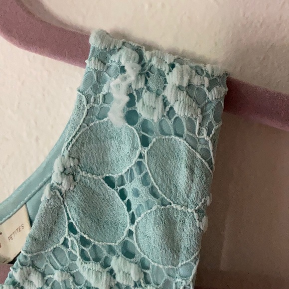 Ann Taylor LOFT lace overlay sleeveless dress 00P - Picture 8 of 11